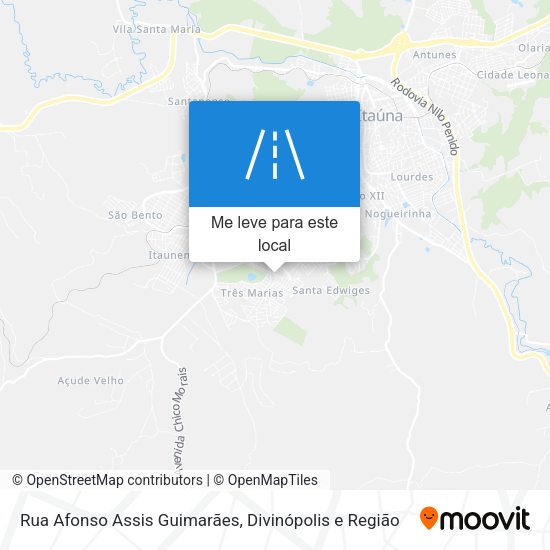 Rua Afonso Assis Guimarães mapa