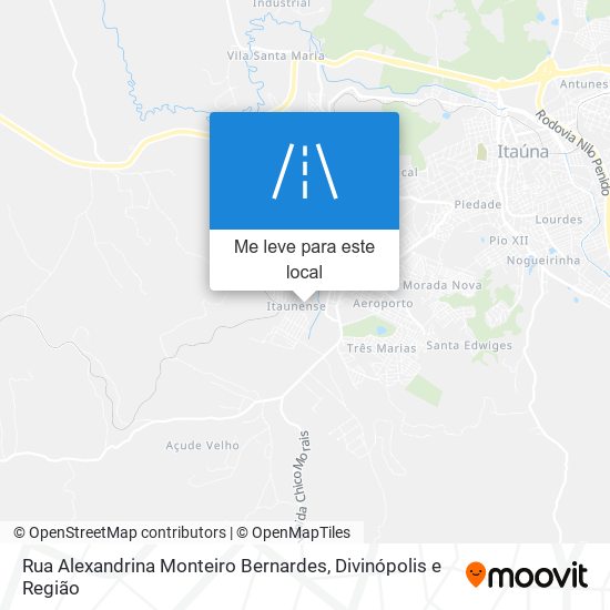 Rua Alexandrina Monteiro Bernardes mapa
