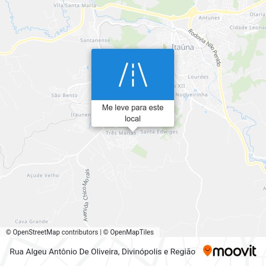Rua Algeu Antônio De Oliveira mapa