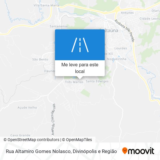 Rua Altamiro Gomes Nolasco mapa