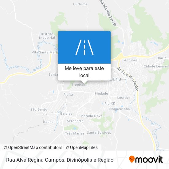 Rua Alva Regina Campos mapa
