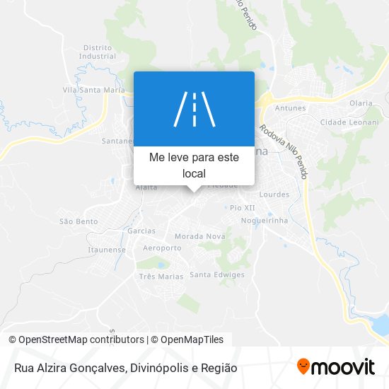 Rua Alzira Gonçalves mapa
