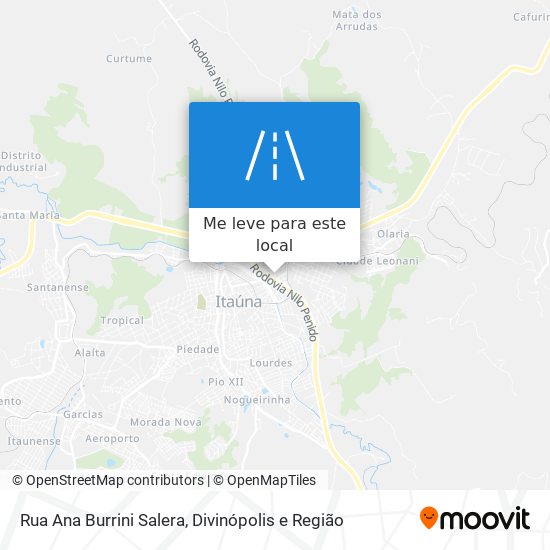 Rua Ana Burrini Salera mapa