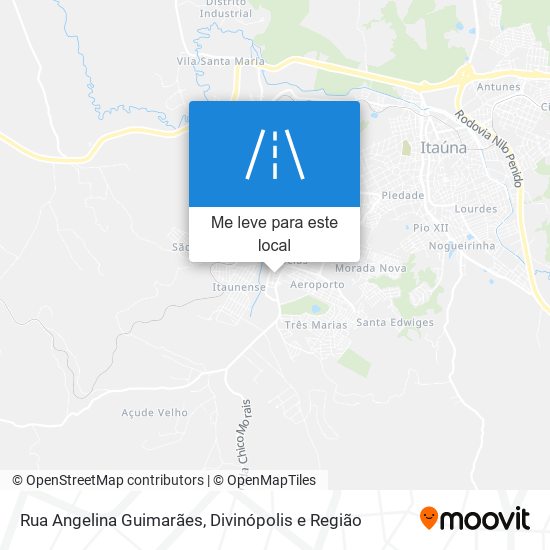 Rua Angelina Guimarães mapa