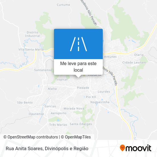 Rua Anita Soares mapa