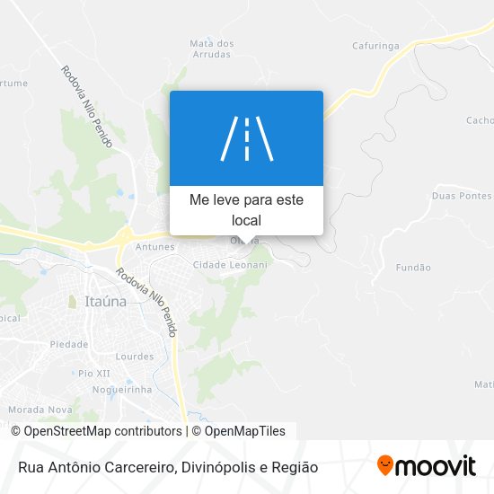 Rua Antônio Carcereiro mapa