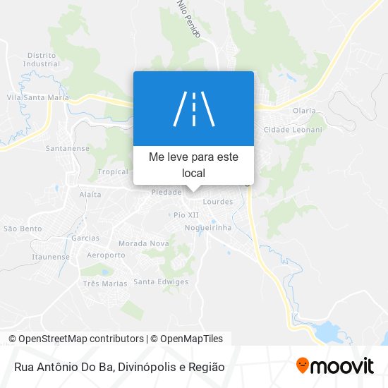 Rua Antônio Do Ba mapa
