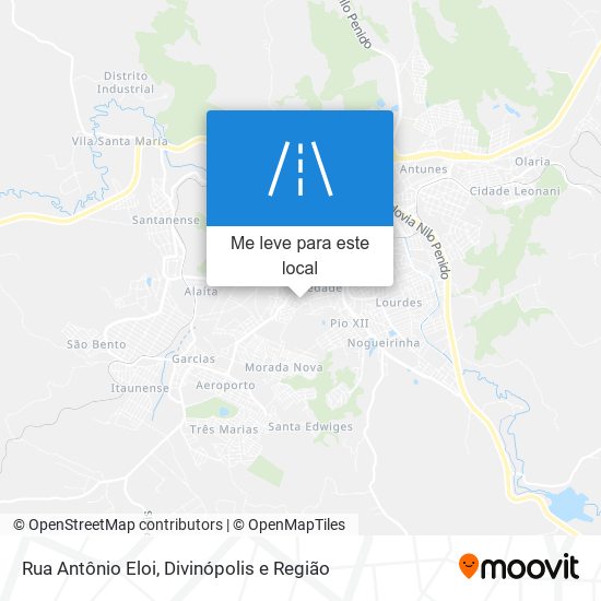 Rua Antônio Eloi mapa