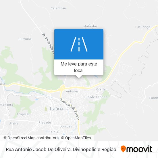 Rua Antônio Jacob De Oliveira mapa