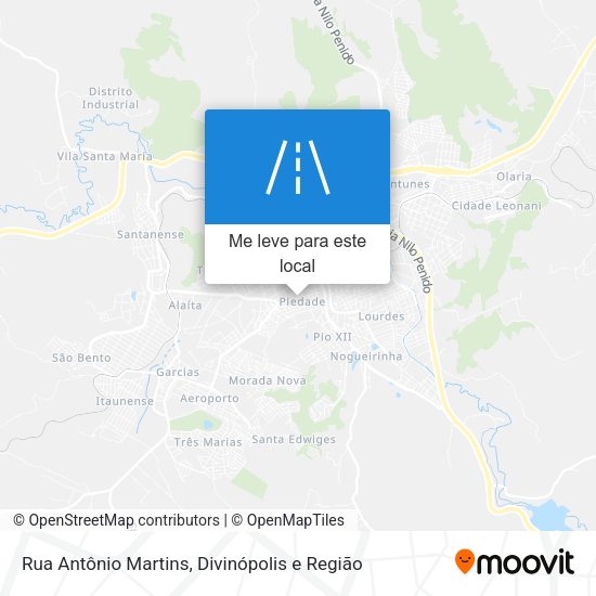 Rua Antônio Martins mapa