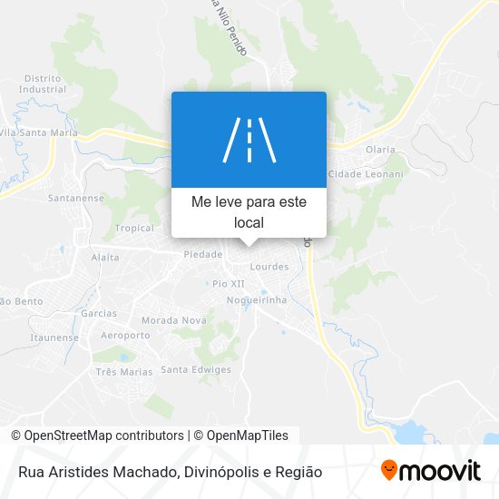 Rua Aristides Machado mapa