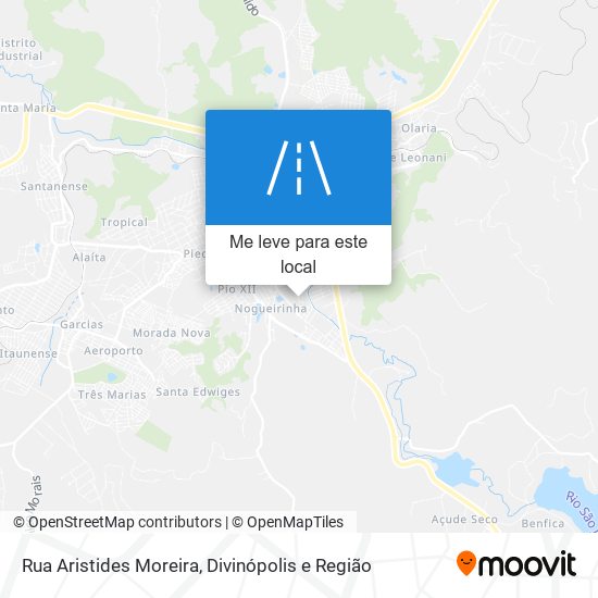 Rua Aristides Moreira mapa