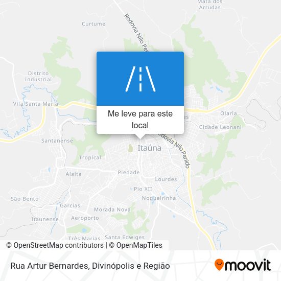 Rua Artur Bernardes mapa
