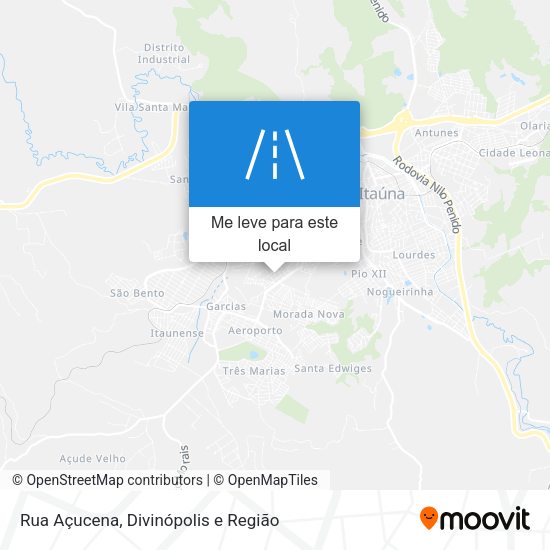 Rua Açucena mapa