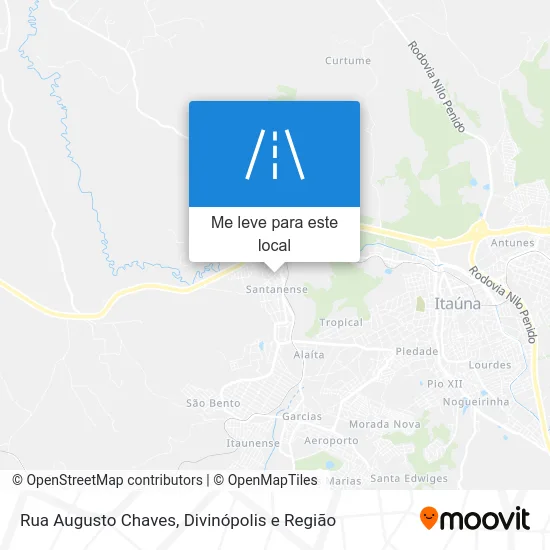 Rua Augusto Chaves mapa
