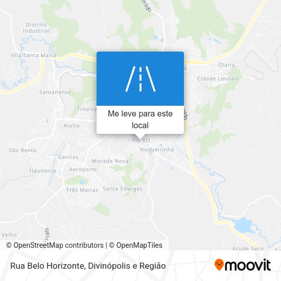 Rua Belo Horizonte mapa