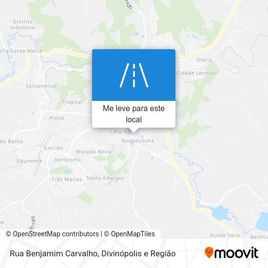 Rua Benjamim Carvalho mapa