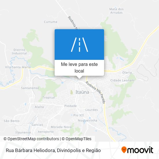 Rua Bárbara Heliodora mapa