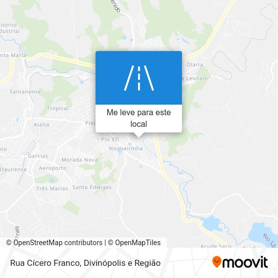 Rua Cícero Franco mapa