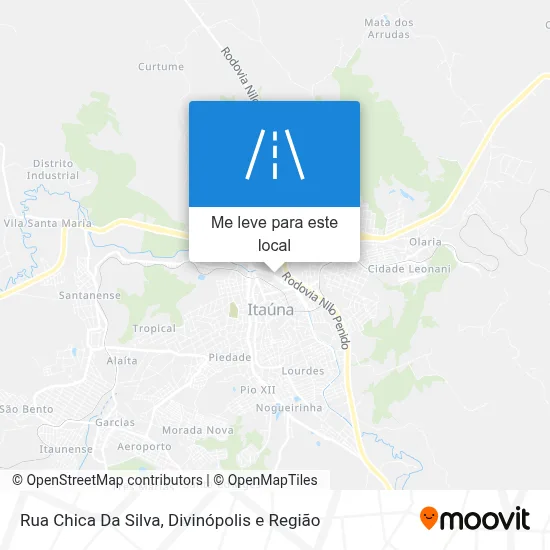 Rua Chica Da Silva mapa