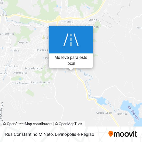 Rua Constantino M Neto mapa