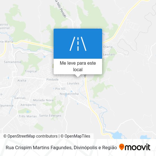 Rua Crispim Martins Fagundes mapa