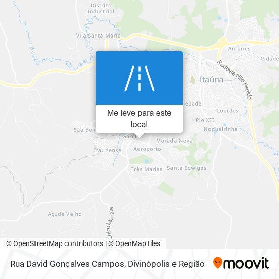 Rua David Gonçalves Campos mapa