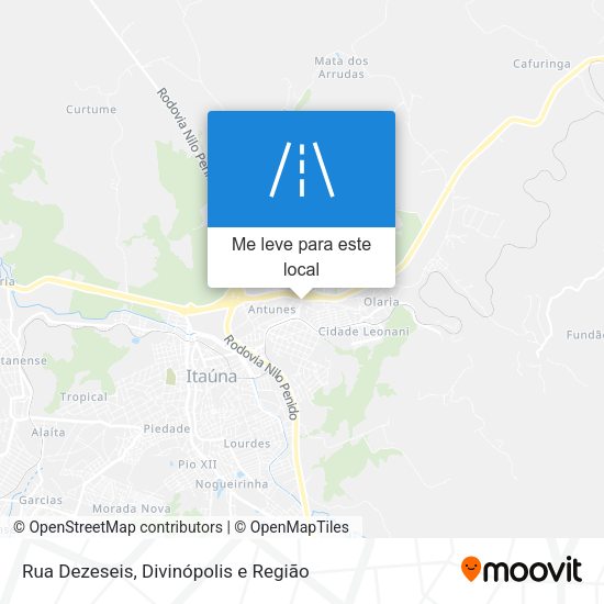 Rua Dezeseis mapa