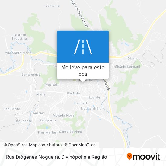 Rua Diógenes Nogueira mapa