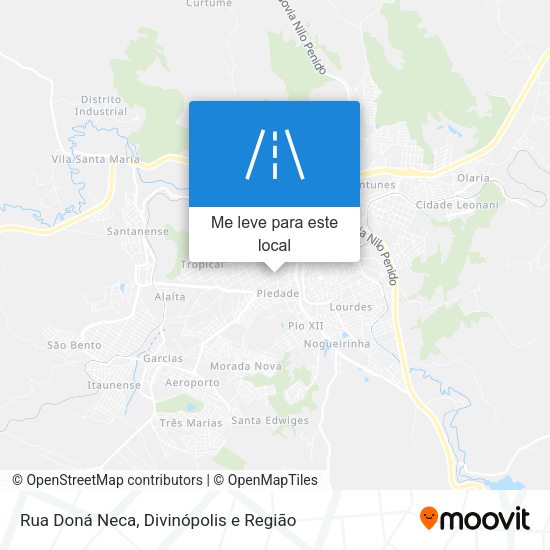 Rua Doná Neca mapa