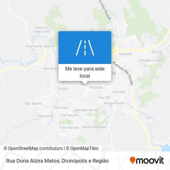Rua Dona Alzira Matos mapa