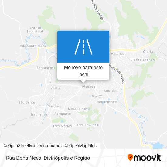 Rua Dona Neca mapa