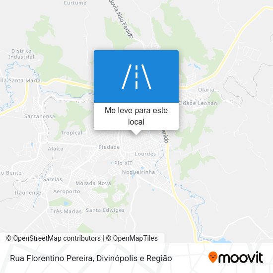 Rua Florentino Pereira mapa