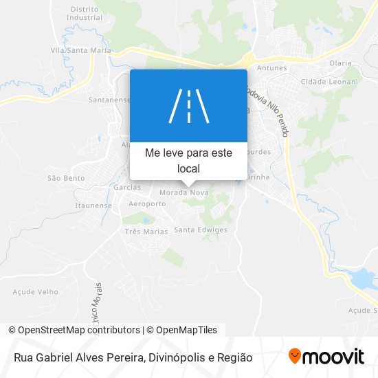 Rua Gabriel Alves Pereira mapa