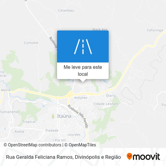 Rua Geralda Feliciana Ramos mapa