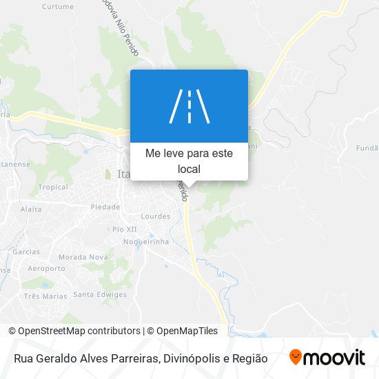 Rua Geraldo Alves Parreiras mapa