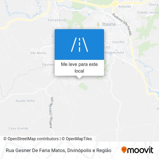Rua Gesner De Faria Matos mapa