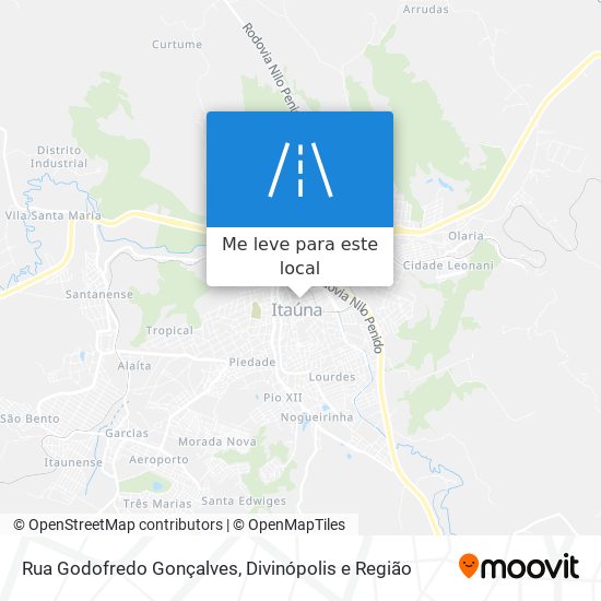 Rua Godofredo Gonçalves mapa