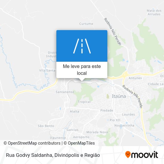 Rua Godvy Saldanha mapa
