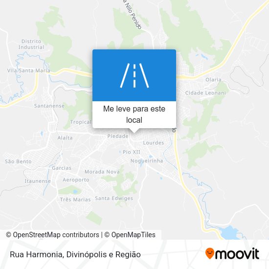Rua Harmonia mapa