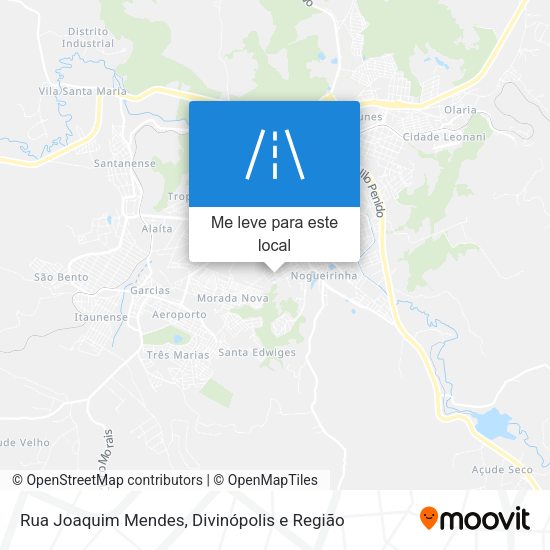 Rua Joaquim Mendes mapa