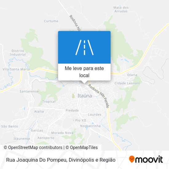 Rua Joaquina Do Pompeu mapa