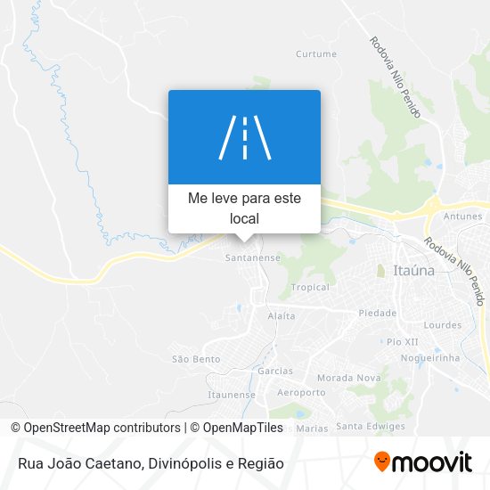 Rua João Caetano mapa