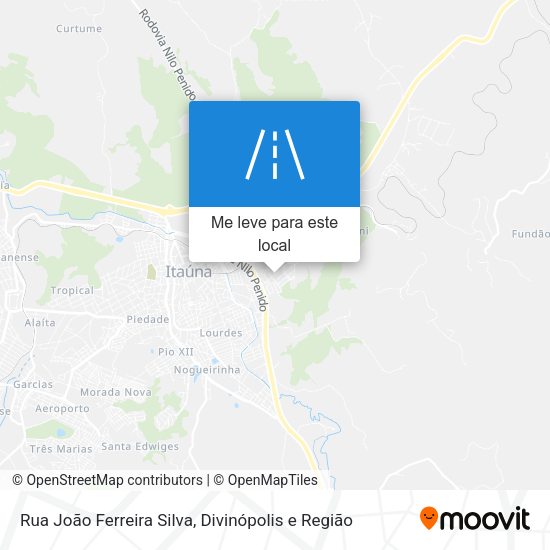 Rua João Ferreira Silva mapa