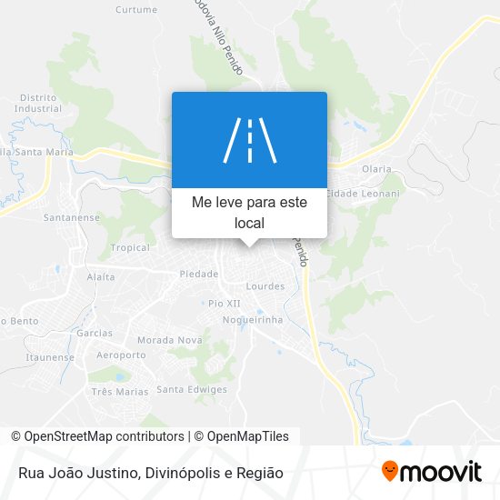 Rua João Justino mapa