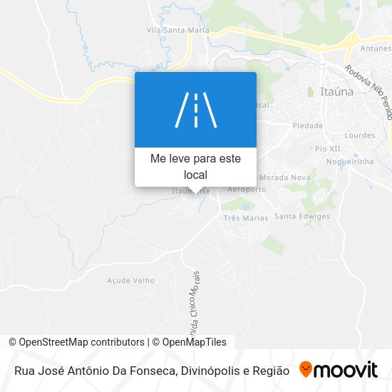 Rua José Antônio Da Fonseca mapa