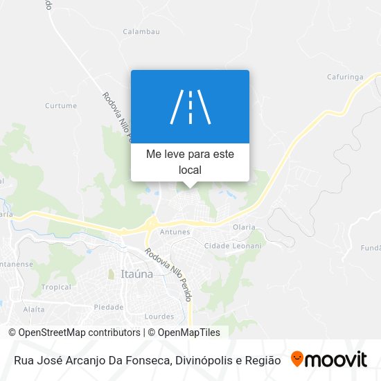 Rua José Arcanjo Da Fonseca mapa