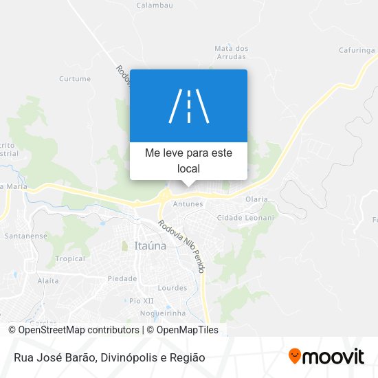 Rua José Barão mapa