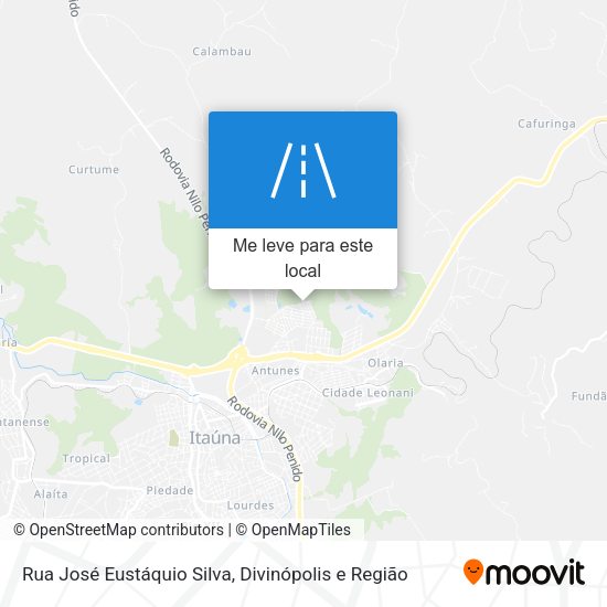 Rua José Eustáquio Silva mapa