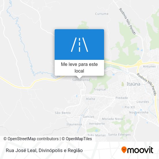 Rua José Leal mapa